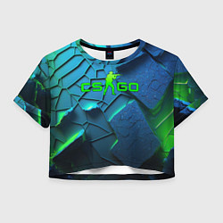 Женский топ CS GO blue green style