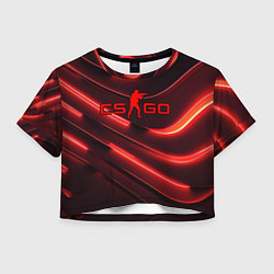 Женский топ CS GO red neon