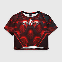 Женский топ CS GO red space abstract