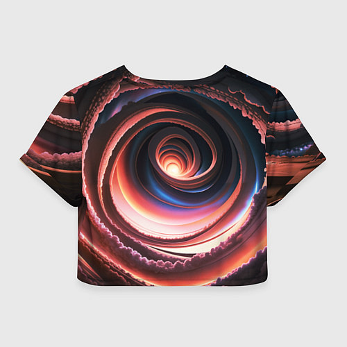Женский топ Вихрь из звезд и облаков / 3D-принт – фото 2