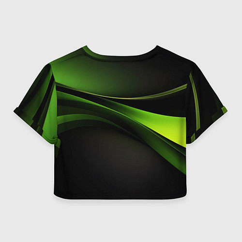 Женский топ CS GO black green logo / 3D-принт – фото 2