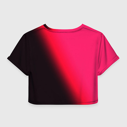 Женский топ Градиент ярко-розовый / 3D-принт – фото 2