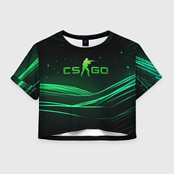 Женский топ CS GO green logo