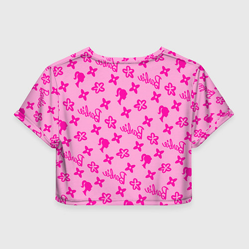 Женский топ Барби паттерн розовый / 3D-принт – фото 2