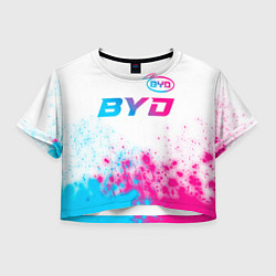 Женский топ BYD neon gradient style: символ сверху