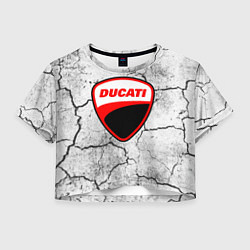 Женский топ Ducati - потресканная земля