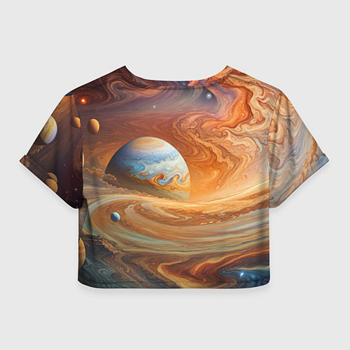 Женский топ Буря в космосе / 3D-принт – фото 2