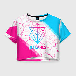 Женский топ In Flames neon gradient style