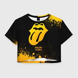 Женский топ Rolling Stones - gold gradient