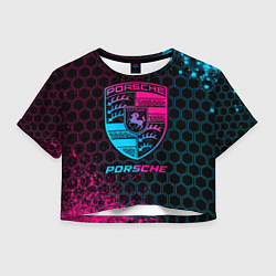 Женский топ Porsche - neon gradient