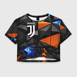 Женский топ Juventus orange black style