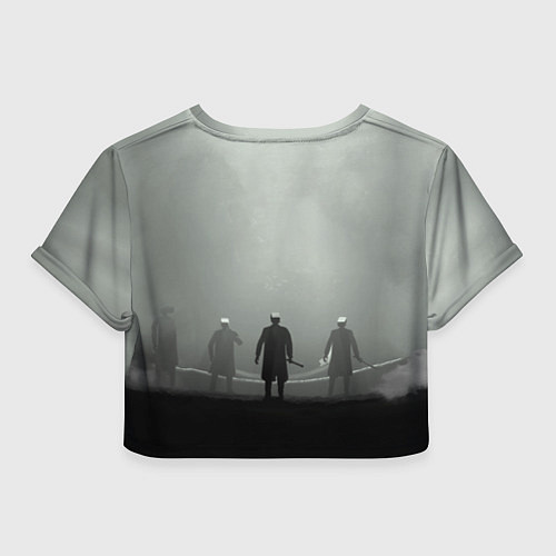 Женский топ Skibisi toilet Camera men / 3D-принт – фото 2