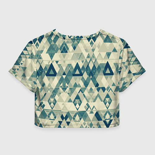 Женский топ Абстракция светло-зеленый / 3D-принт – фото 2