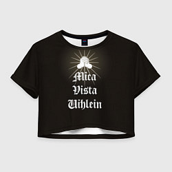 Футболка 3D укороченная женская Mica vista uihlein - Dark and Darker holy purifica, цвет: 3D-принт