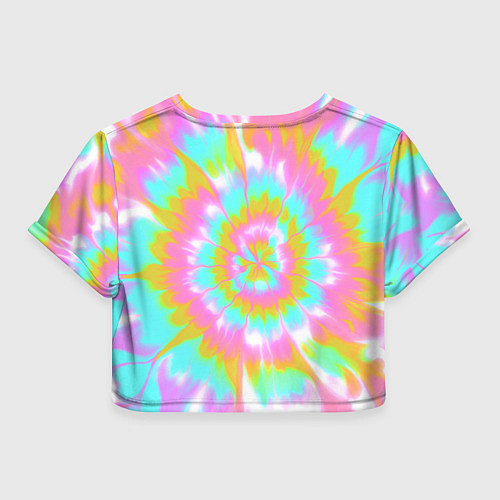 Женский топ Tie-Dye кислотный в стиле барби / 3D-принт – фото 2