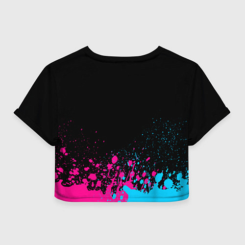 Женский топ Thirty Seconds to Mars - neon gradient: символ све / 3D-принт – фото 2