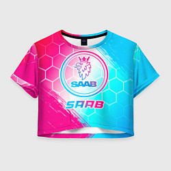 Женский топ Saab neon gradient style