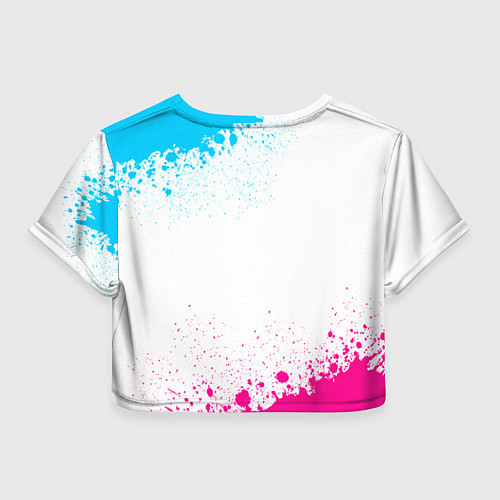 Женский топ Bon Jovi neon gradient style / 3D-принт – фото 2
