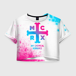 Женский топ My Chemical Romance neon gradient style