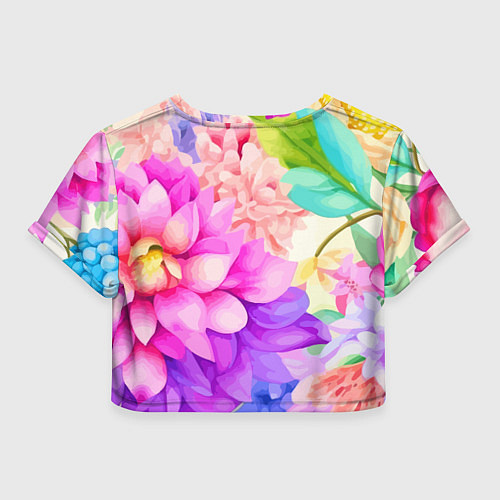 Женский топ Ежик в цветах / 3D-принт – фото 2