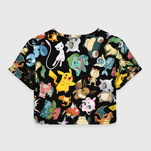 Женский топ Пикачу и другие покемоны / 3D-принт – фото 2