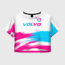 Женский топ Volvo neon gradient style посередине