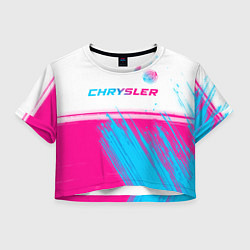 Женский топ Chrysler neon gradient style посередине