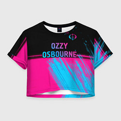 Женский топ Ozzy Osbourne - neon gradient посередине