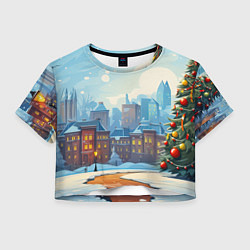 Женский топ Новогодний город
