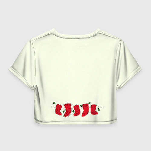 Женский топ Рождественские носки / 3D-принт – фото 2