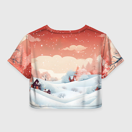Женский топ Зимняя сказка на пороге / 3D-принт – фото 2