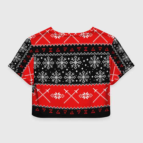 Женский топ The Witcher christmas sweater / 3D-принт – фото 2