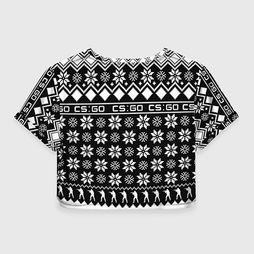 Женский топ CS GO christmas sweater / 3D-принт – фото 2