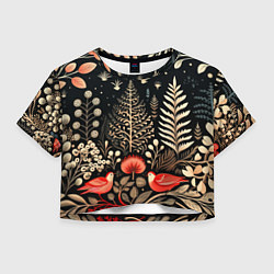 Женский топ Елочные узоры нового года