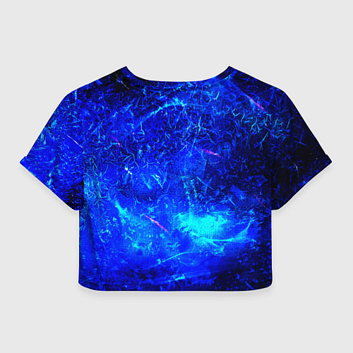 Женский топ Синий лёд и снежинки / 3D-принт – фото 2