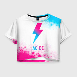 Женский топ AC DC neon gradient style