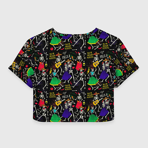 Женский топ Dia de los muertos / 3D-принт – фото 2