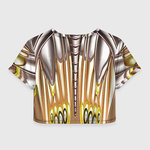 Женский топ Абстрактный рисунок по мотивам крыла бабочки / 3D-принт – фото 2
