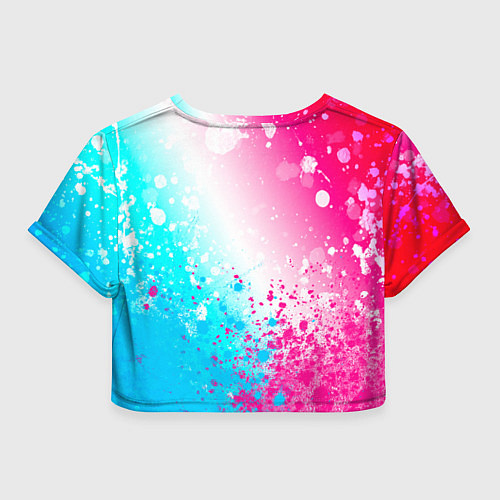 Женский топ Deftones neon gradient style посередине / 3D-принт – фото 2