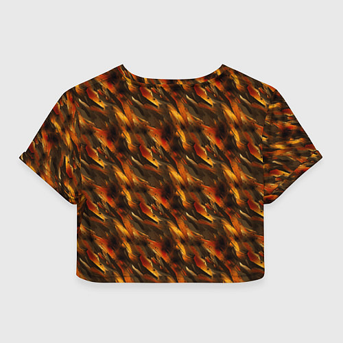 Женский топ Brown print from the neural network / 3D-принт – фото 2