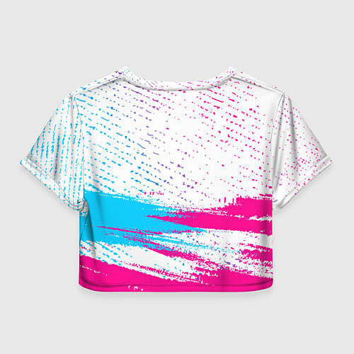 Женский топ Fall Out Boy neon gradient style посередине / 3D-принт – фото 2