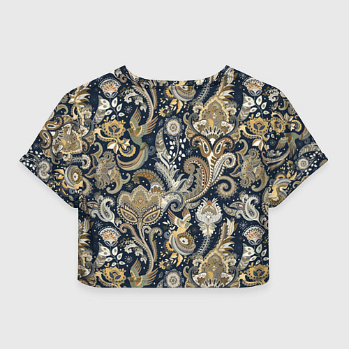 Женский топ Индийские этнические узоры пейсли / 3D-принт – фото 2