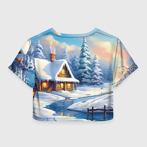 Женский топ Крошечный дракон зимы 2024 / 3D-принт – фото 2