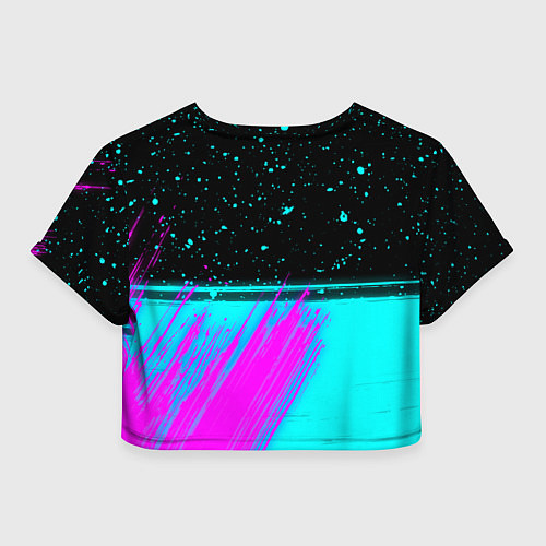 Женский топ Ирина и неоновый герб России посередине / 3D-принт – фото 2