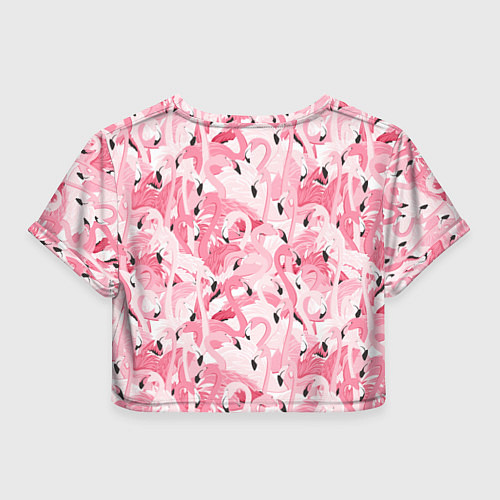 Женский топ Стая розовых фламинго / 3D-принт – фото 2