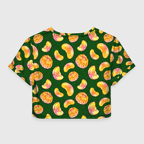 Женский топ Мандариновые дольки / 3D-принт – фото 2