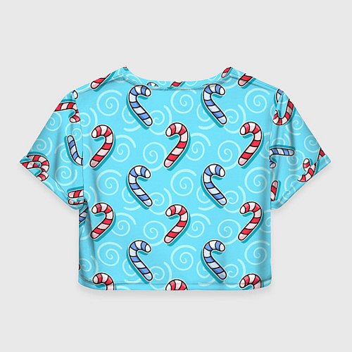 Женский топ Новогодний леденец трость / 3D-принт – фото 2