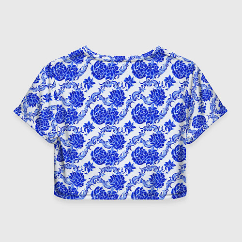 Женский топ Гжель классика / 3D-принт – фото 2