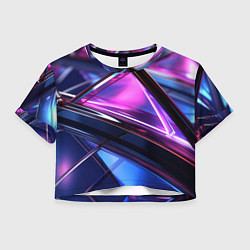 Женский топ Фиолетовые абстрактные треугольники