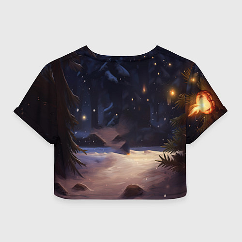 Женский топ Дракон кристаллический владыка / 3D-принт – фото 2